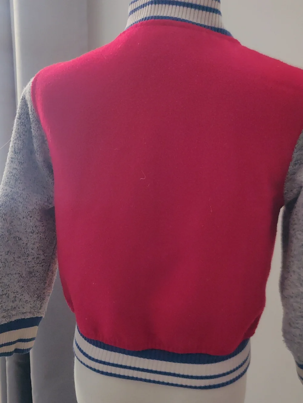 Gymboree Boys 2t-3t Bright Red Kids Varsity Jacket London Patch Y2K Cottagecore